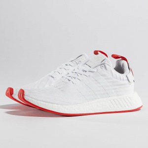 Adidas NMD R2 Primeknit Sneakers Ftwr White/Ftwr White/Core Red