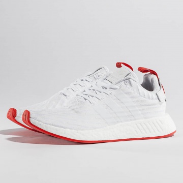 Adidas NMD R2 Primeknit Sneakers Ftwr White/Ftwr White/Core Red